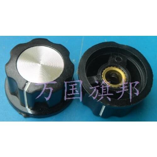 Free Delivery.Cap potentiometer knob screw 6 mm in diameter 26 mm 15 m high - 3