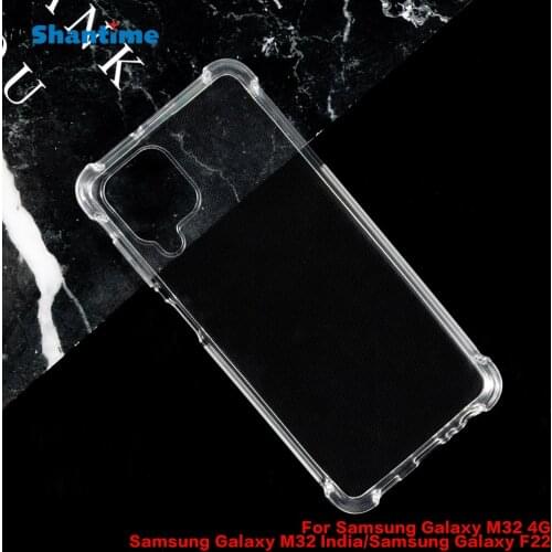 For Samsung Galaxy M32 4G M32 India Case Crystal Clear Shock Absorption Technology Bumper Soft TPU Cover Case For Galaxy F22