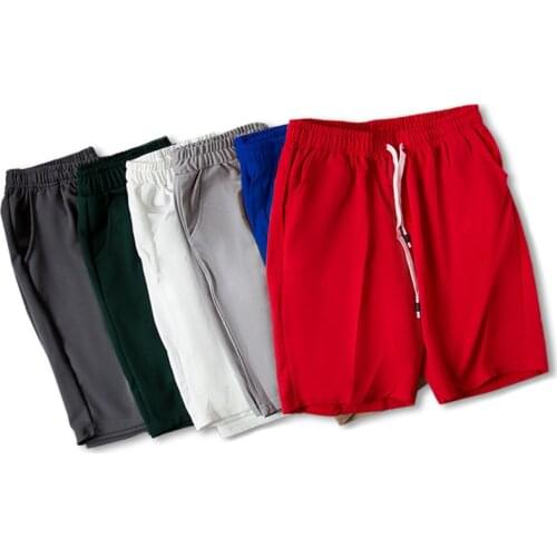 Black Running Shorts Mens Workout Gym Shorts Red Tennis Basketball Football Sport Wear Gray Casual Loose Quick Dry Beach Pants