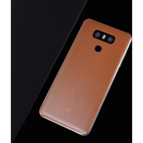 Luxury DIY Leather Skin Sticker Wrap Skin Phone Paste Film For LG G8 ThinQ G7 G6 V50 V35 V30 V40 Q Stylus+ Decal Leather Skin