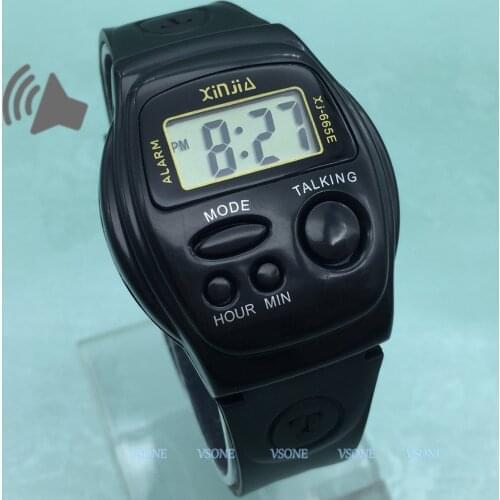 Italian Talking Wrist Watch Multifunctional Electronic Sports Watches with Alarm 665IT