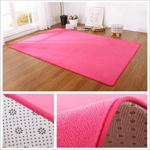 Coral velvet thickening carpet modern minimalist bedroom living room mat coffee table sofa mat full bedside rectangular blanket