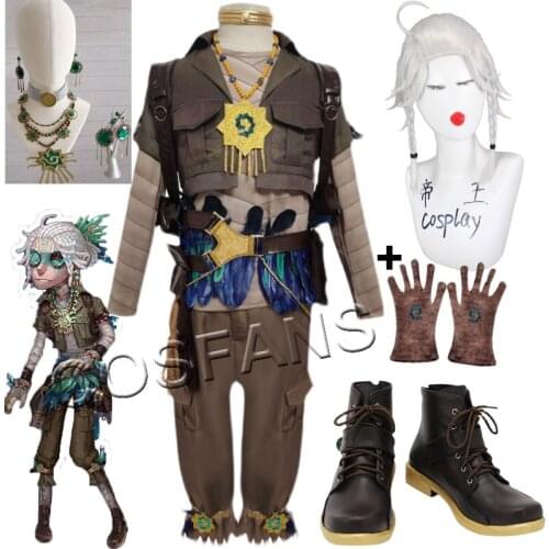 Identity V Cosplay Costumes Survivor Luca Balsa Prisoner Cosplay Costume The Viper Skin Uniforms Clothes Suits Wears Outfit wig