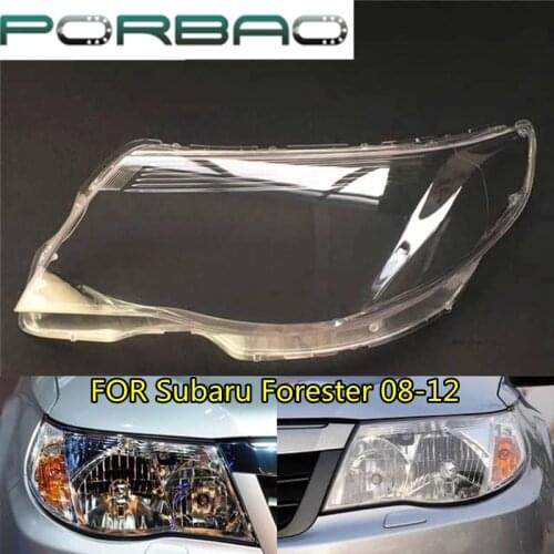 Headlight Lens Cover For Subaru Forester 2008 2009 2010 2011 2012 Headlamp Clear Auto Shell Cover Replacement DIY