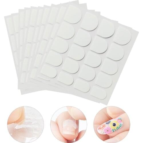 Buy 2 packs or more to reduce shipping fee) 10 Sheets Sticky Multi Sizes Nail Adhesive Tabs Sticker For Press On Finger Toenail