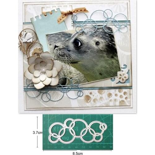 Craft dies String Bubble Circle Border Metal Cutting Dies for dies Scrapbooking Card Making Embossing Die Cuts New Dies for 2020