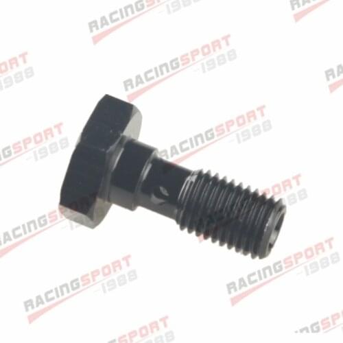 M8 x 1.0 mm Metric Banjo Bolt Brake Fitting Adapter Black