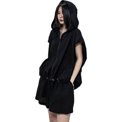 Fashion Womens Clothing 2021 Large Size 150kg Female Summer Two Piece Set Women New Shorts Sweater Hooded Sports Leisure Suit