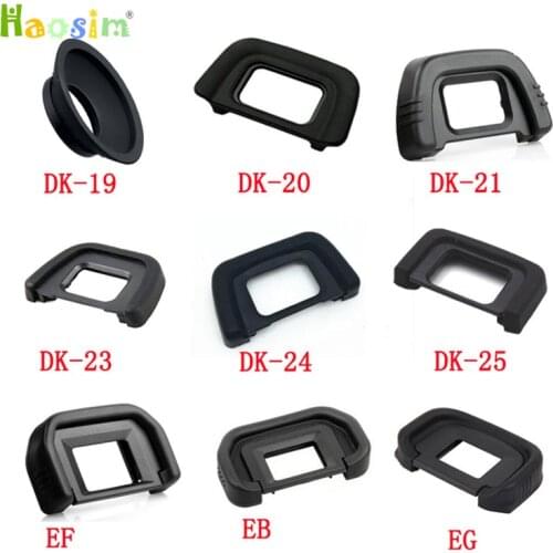 50pcs/lot DK-19 DK-20 DK-21 DK-23 DK-24 DK-25 DK-5 EF EB EG EC Rubber Eye Cup Eyepiece Eyecup for nikon canon SLR Camera