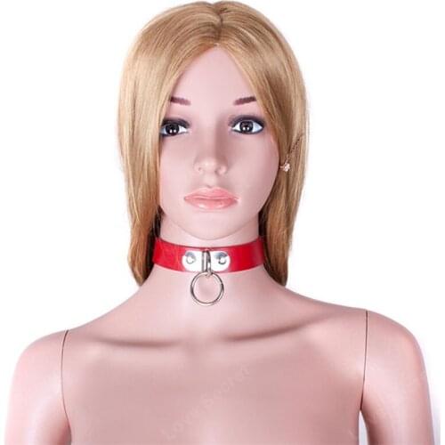 PU Leather Slave Collar Fetish Bondage Restraints Sex Bondage Collar Adult Game Sex Toys For Couple Sex Products for Women