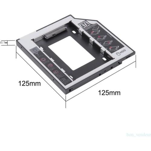12.7mm SATA HDD SSD Hard Drive Disk Caddy/Bracket for Dell Inspiron M5010R M501R M5030 M5040 M101z M301z M4010 M5010