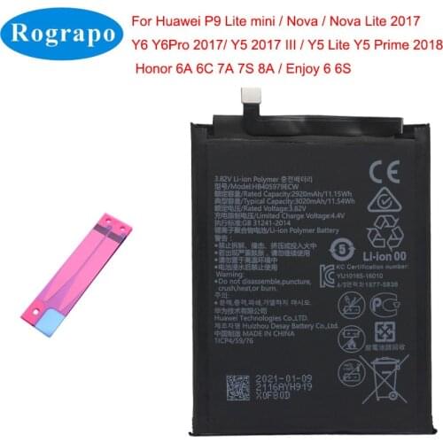 Rograpo Batteries For Huawei Y5 Lite