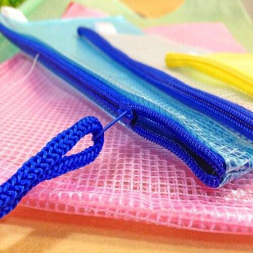 Mesh Document , Business , The School Of Office / / B4 / Send Random Colors A5 B5 A4 Zipper Bag Folder