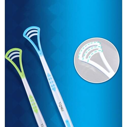 6 Colors Tongue Scraper Tongue Cleaner Handle Tongue brush Plastic Scraper Tounge Oral Mouth Hygiene Dental Care