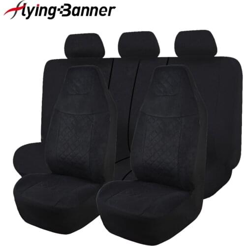 Full Car Seat Covers Set Universal Fits Most Car Seats Interior Accessories Seat Covers Car Styling Black/Grey/Red/Blue/Beige