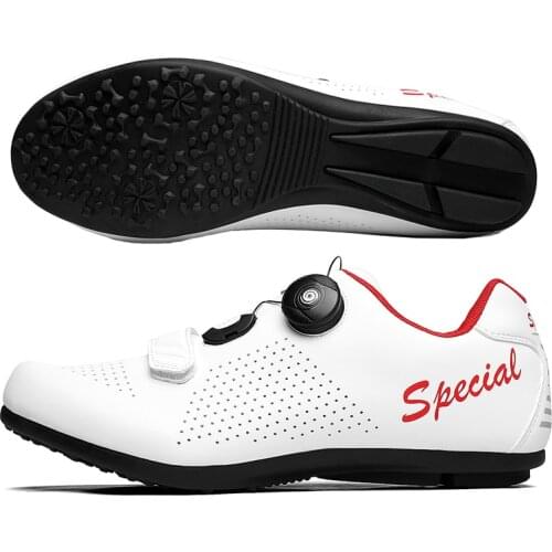 Cycling shoes Rubber Hard bottom bicycle shoes Women Cycling Sneakers Breathable Mens bike sneakers road bike shoes flat shoes