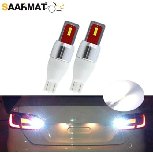 2xLED Bulbs W16W T15 6SMD Backup Light 921 912 W16W LED Bulbs Car Reverse Lamp White For Volkswagen VW Tiguan Sharan Scirocco