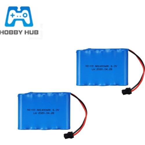 6v 1400mah NiCD Battery For Rc toys Cars Tanks Robots Boats Guns aa 6v Rechargeable Battery Pack 1pcs to 10 PCS