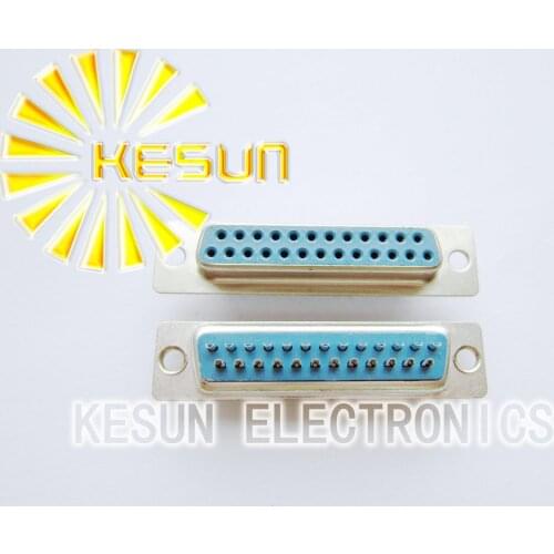 FREE SHIPPING 100pcs/lot DB25 DB 25P 25Pin Female Solder Serial D-Sub Connector