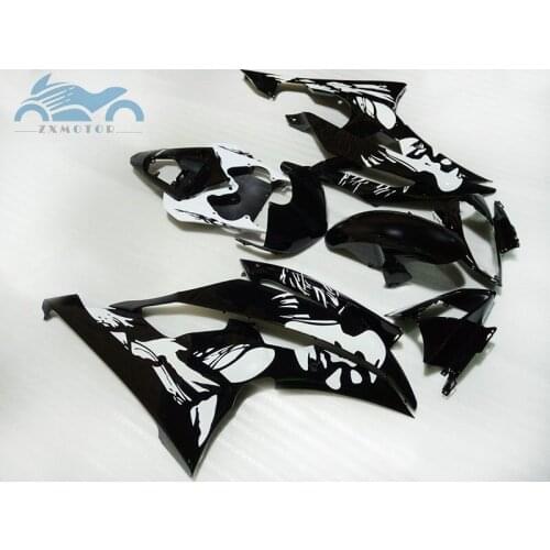 Free custom Injection fairing kit fit for YAMAHA R6 YZFR6 2008-2015 YZF R6 08-15 white black motorcycle fairings body kits HT04