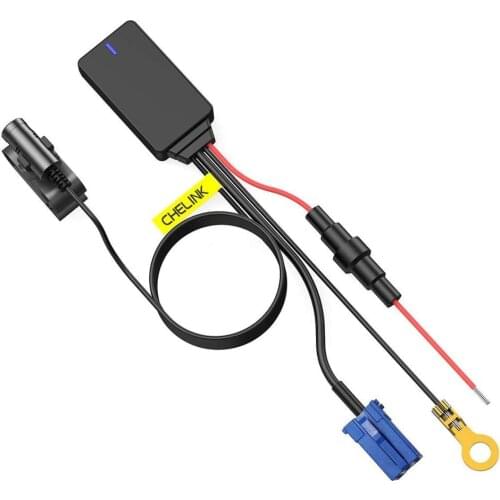 Wireless Handsfree Bluetooth-Compatible 4.0 Aux Audio Stereo Adapter for 8 Pin Jack Compatible with Skoda Polo Golf Passat Toura