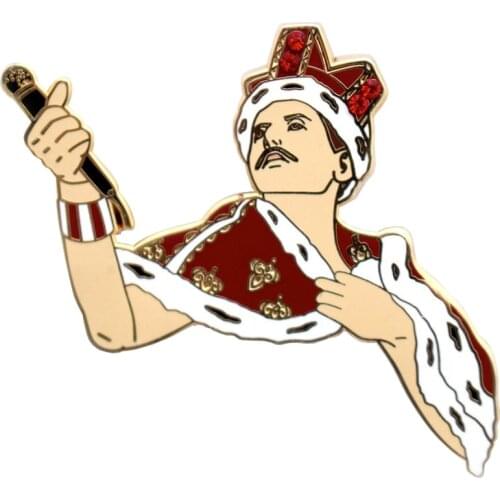 Queen Freddie Mercury Enamel Pin