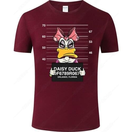 Funny Donald Duck Girlfriend Daisy Duck T shirt Men Women T-shirt Print Tee Summer Fashion Cotton Cool Top Tee Clothing J122