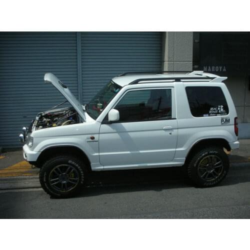 For 1998-2013 Mitsubishi Pajero Mini H58A Front Bonnet Hood Modify Gas Struts Carbon Fiber Spring Damper Lift Support Absorber