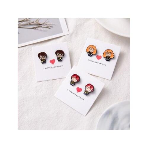 European and American Small Metal Earrings, Gifts, Fashionable Personalized Cute