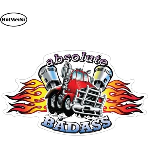 HotMeiNi 13cm x 7.5cm Absolute Badass Stickers Funny Auto Sticker Decals Car Styling Sticker Motorcycle Car Decal Accessories