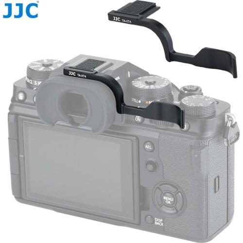 JJC Deluxe Metal Thumb Up Grip for Fujifilm Fuji X-T4 X-T3 XT4 XT3 Thumb Support with Hot Shoe Cover Protector Camera Hand Grip