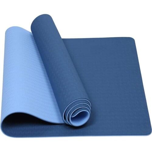 Yoga Mat, Eco Friendly Rope Fitness Exercise Mat with Carrying Strap for Yoga, Pilates and Floor Exercises-183x61x0.8cm