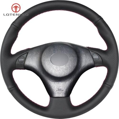LQTENLEO Black Artificial Leather Steering Wheel Cover for Toyota RAV4 Celica 1998-2005 MR2 2000-2004 Lexus IS200 300 1999-2005