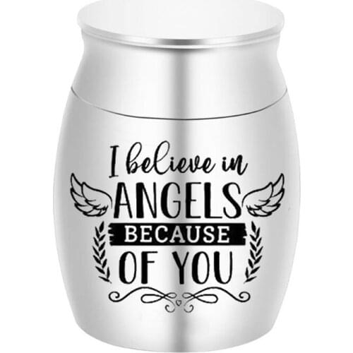 Small Keepsake Urns for Human Ashes Aluminum Alloy Memorial Mini Jar Funeral With Dad Mom Grandma