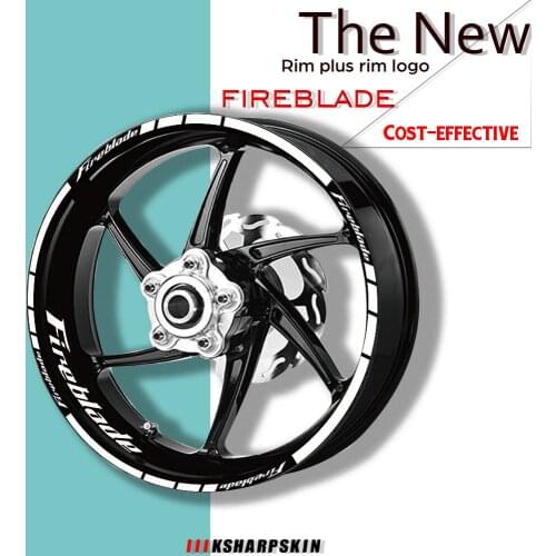 Motorcycle rims stickers wheel set decals suit for HONDA FIREBLADE fireblade use for two wheels decals rsv sign sticker