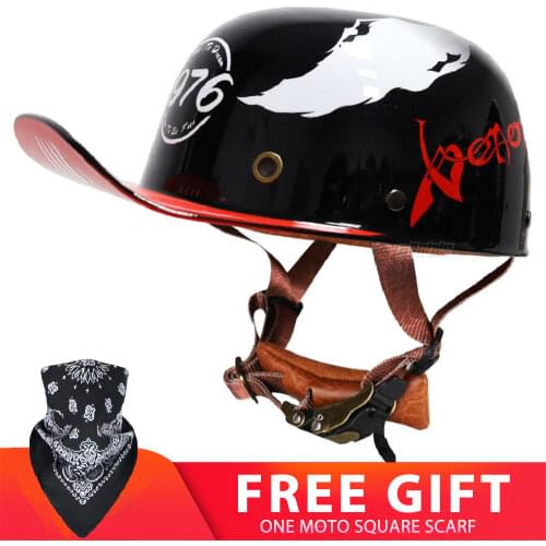 Matter Vintage Motorcycle Helmet Men Retro Riding Helmet Motorbike Moto Biker Protection Gear Racing Scooter Half Helmet Women