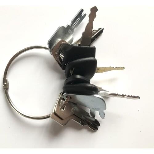 10 Keys Heavy Equipment / Construction Ignition Key Set Fit for Kubota Case JD