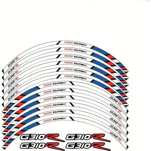 Motorcycle Wheel Decals Stickers Set Rim Stripes Laminated For BMW G310R