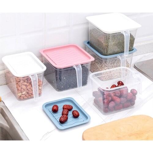 NEW Household Thickened Refrigerator Fresh-keeping Box With Lid Handle Egg Sealed Box Storage Fresh-keeping Plastic Storage Box