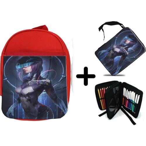 PACK BACKPACK NETWORK AND CASE MOTOKO KUSANAGI PORTRAIT school