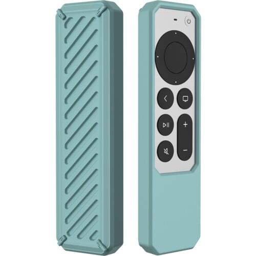 Silky Soft Anti-Slip Shockproof Protective Case For Apple TV 4K Siri Remote 2021 Silicone Dustproof Waterproof Control Cover