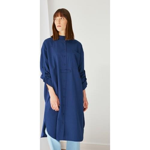 Trendyol Restraint Collar Tunic TCTSS21TN0158