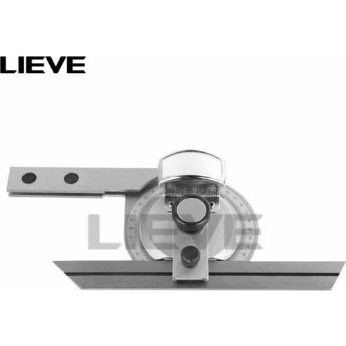 360 Degree Universal Bevel Protractor Angle Measuring Finder Precision Goniometer Angular Ruler with Magnifier Woodworking Tool