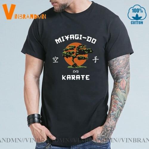 Vintage Cobra Kai T shirt Retro Kung Fu Tshirt Japan 80S Personality Miyagi Do T-Shirt Bonsai Tree Karate Martial Arts Tees