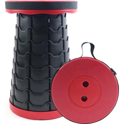 Retractable Round Folding Stools Portable Lightweight for Outdoor Traval Fishing