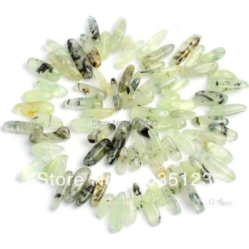 High Quality 12-18mm Natural Stone Stick Shape Necklace Bracelet Jewelry Gems Loose Beads Strand 15" DIY Jewelry Making w55