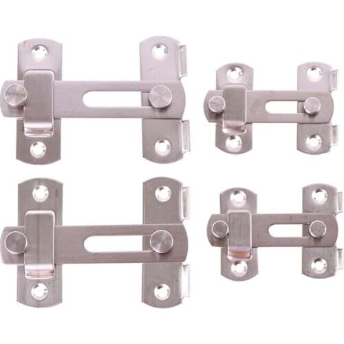 2pcs Right Angle Sliding Gate Lock Door Lock Hook Latch Lock Texture home Decoration Ornament Toilet Doors