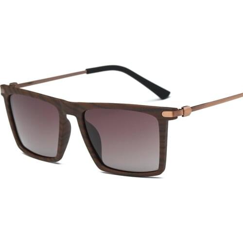 2021 New Style Mens Polarized Sunglasses Metal Edge Couple Unisex Goggles UV400 Polarizer Driving Travel Square Glasses Trendy