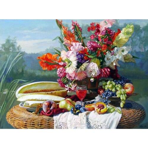 DIY Diamond Painting bunch Flower scene Diamond Embroidery flower bunch oil painting flower Cross Stitch fulll round Home Decor