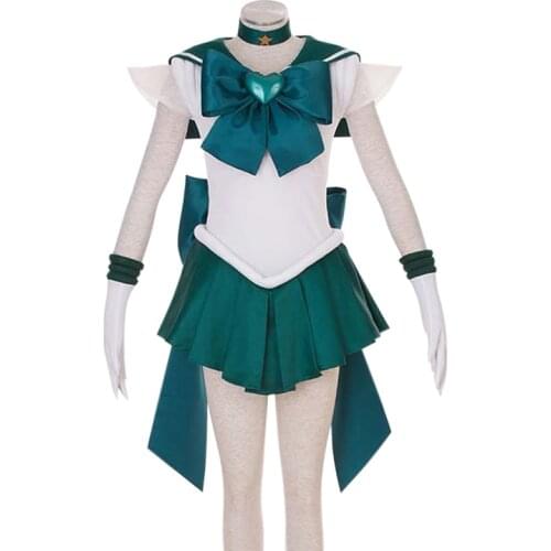 Athemis Sailor Kaiou Michiru Sailor Neptune Super S Anime cosplay costume Custom made Any Size High Quality Dress